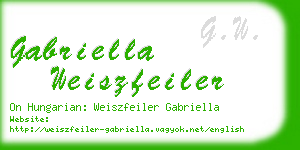 gabriella weiszfeiler business card